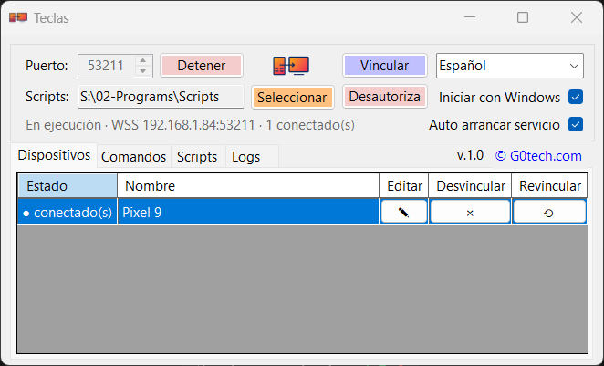 Teclas Configurator en Windows